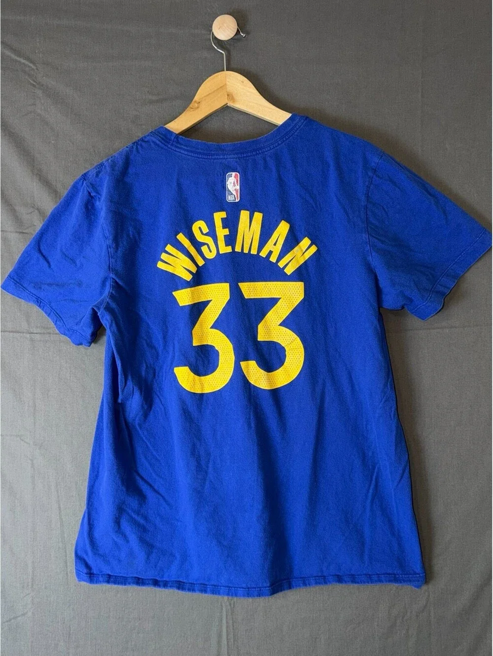 Nike Golden State Warriors James Wiseman #33 Men’s M Blue Graphic Tee